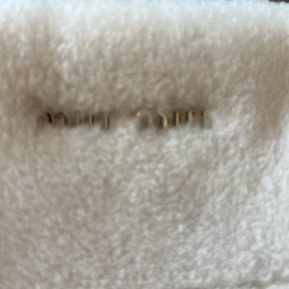 Miu Miu Wool Fur Seqiun Logo Bag - Picture 5 of 16
